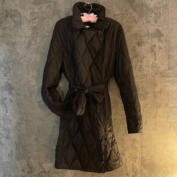 Lightweight Belted Puffer Coat - Picture 2 of 7